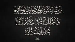 رب اشرح لي صدري