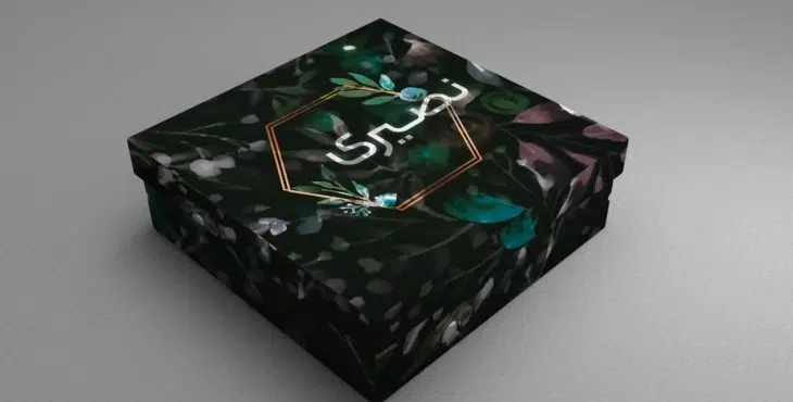 طرح لایه باز جعبه شیرینی