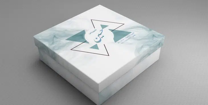 طرح جعبه شیرینی لایه باز