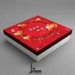طرح جعبه شیرینی لایه باز